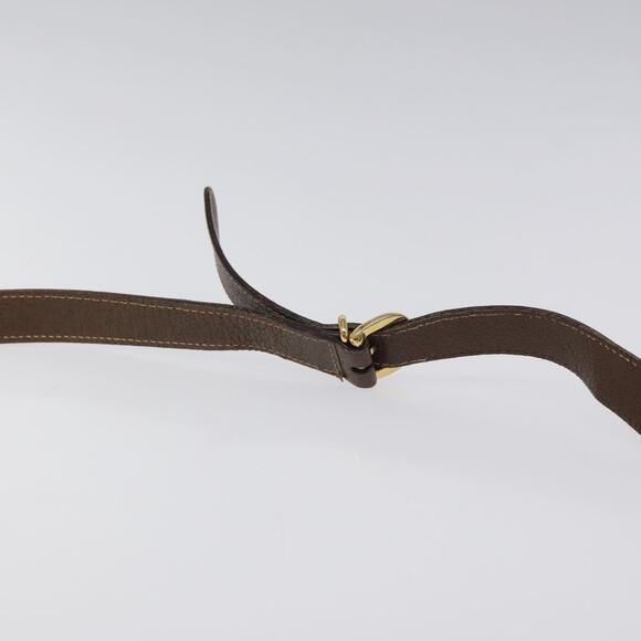 GUCCI Web Sherry Line Shoulder Bag Leather Brown Gold 001 01 13 001 01 13 - Picture 8 of 16